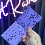 کیف پول شعله بنفش چرمی - Image 2