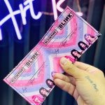 کیف پول چرمی بلک پینک با امضا