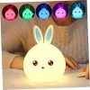 چراغ خواب سیلیکونی خرگوش RGB